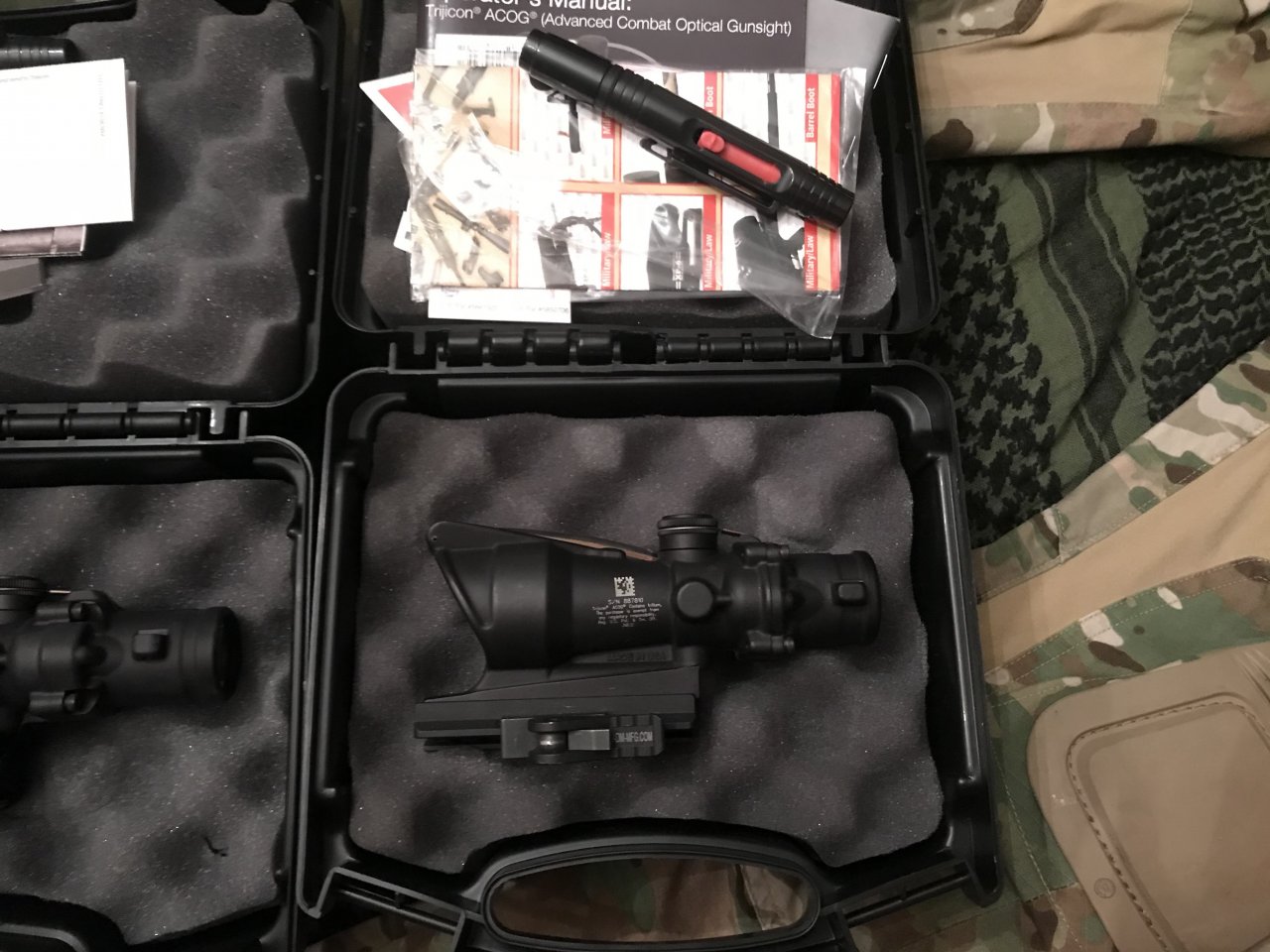 Trijicon TA31H-68 - Dual Illum 4X32 ACOG with red 6.8 Horseshoe and ADM mount Great condition, Brand New, Box and paperwork - $950